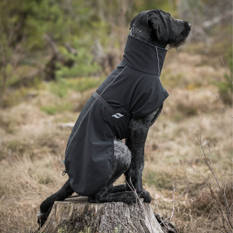 "Bark" koirantakki, musta - Back on Track Finland