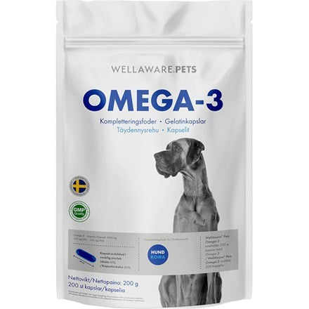 Wellaware Pets Omega-3 kapselit koiralle 200 kpl - Back on Track Finland