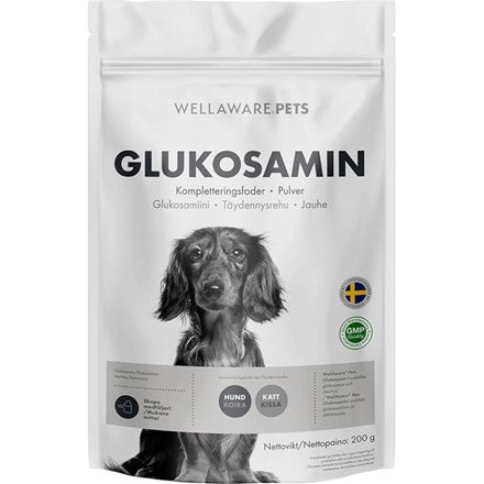 Wellaware Pets Glukosamiini 200 g - Back on Track Finland